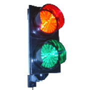 Trafik Lambası -polikarbon - 220 V - Kırmızı Yeşil Trafik Lambası